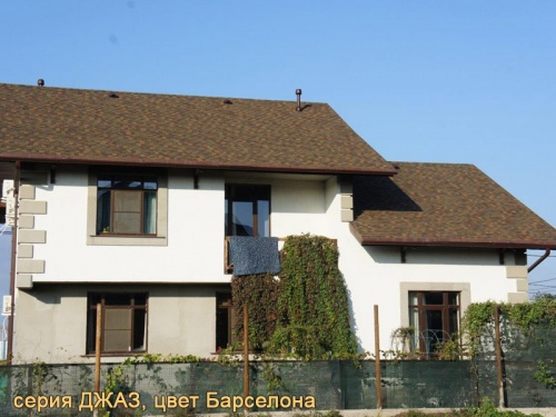 Двухслойная гибкая черепица shinglas Джаз Джаз Барселона